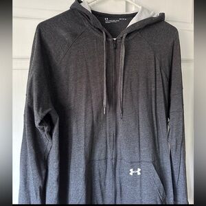 Under Armour Dark Gray Full-Zip Hooded Sweatshirt